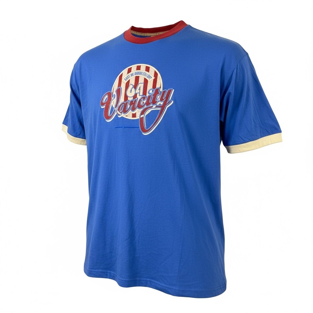 Vintage Y2K Varsity Clothing Company Hall‎ of Fame Edition Royal Blue 3X T Shirt